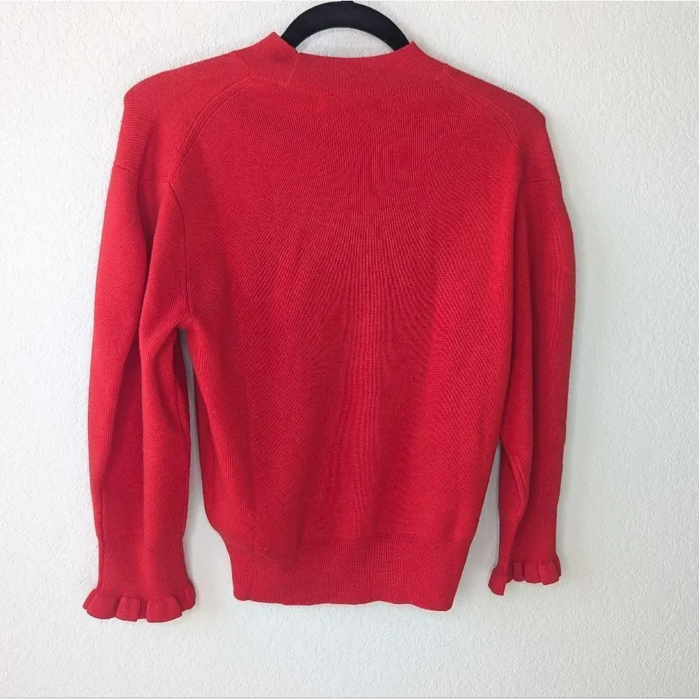 Madewell Red Merino Wool Sweater XS NWT